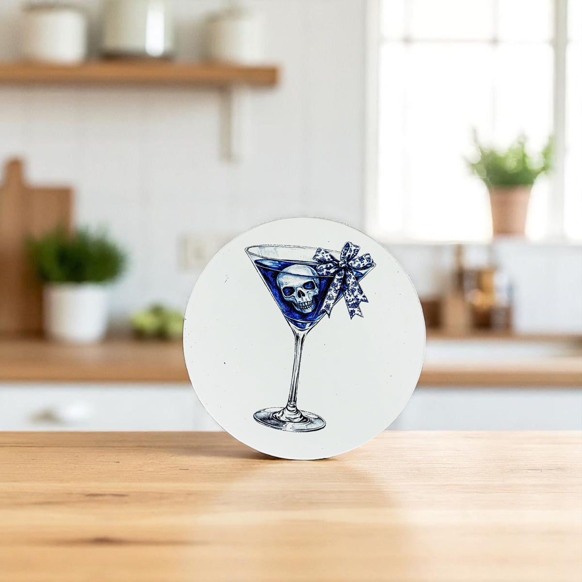 Gothic blue willow pattern
Modern Victorian Halloween
Elegant skull decorations
Designer Halloween decor
Blue Halloween coasters
Halloween coasters styled with autumn leaves and pumpkins